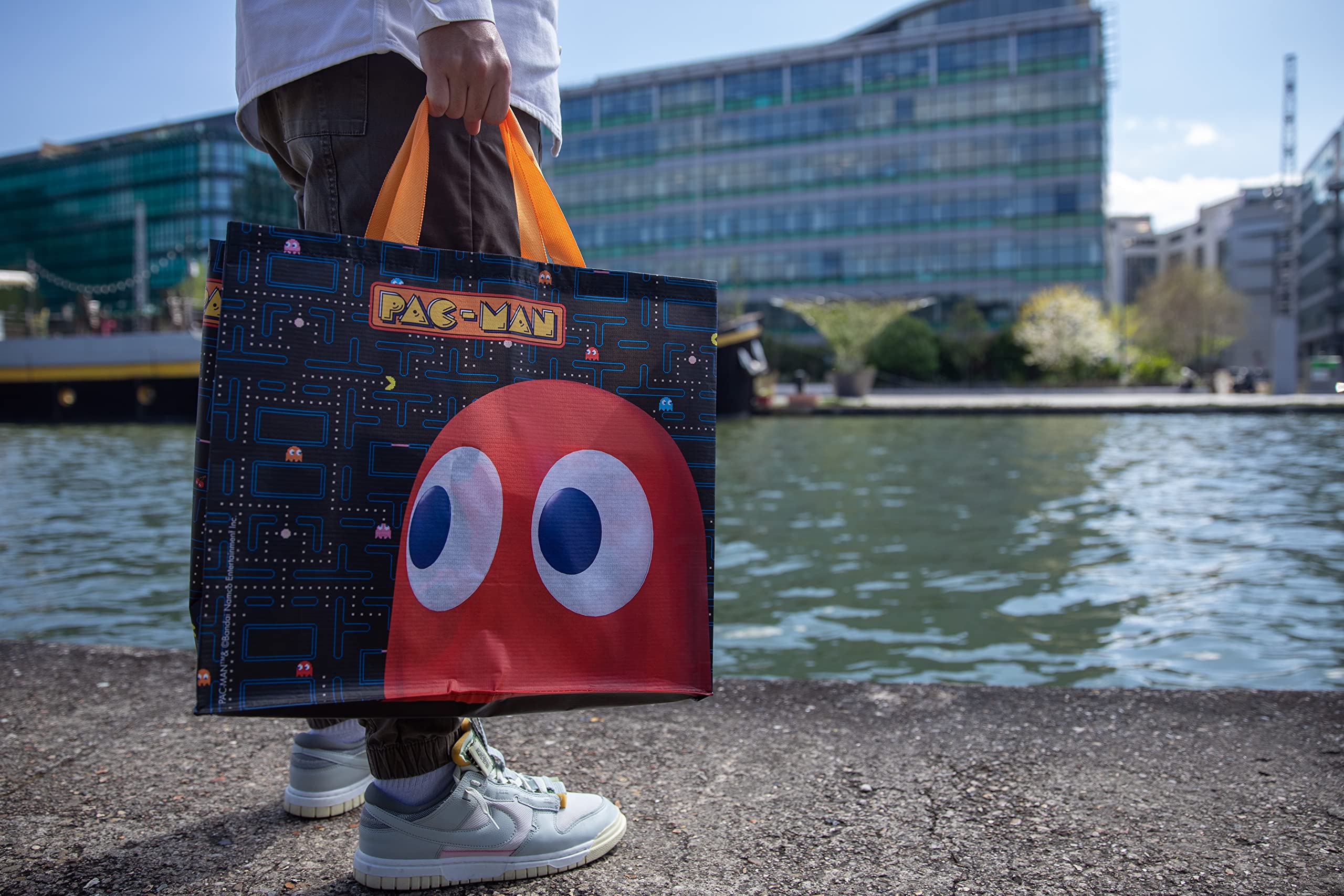 Konix Pac-Man Borsa Spesa 40x45x20 cm Riciclata
