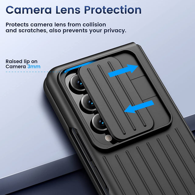 Redpepper Galaxy Z Fold 4 Cover Nera con Coprilente + Pellicola