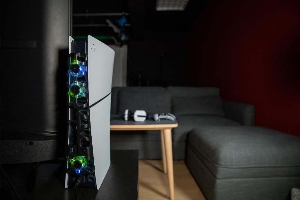 Konix Cooling Pads Ventola PS5 Slim RGB 3 Velocità