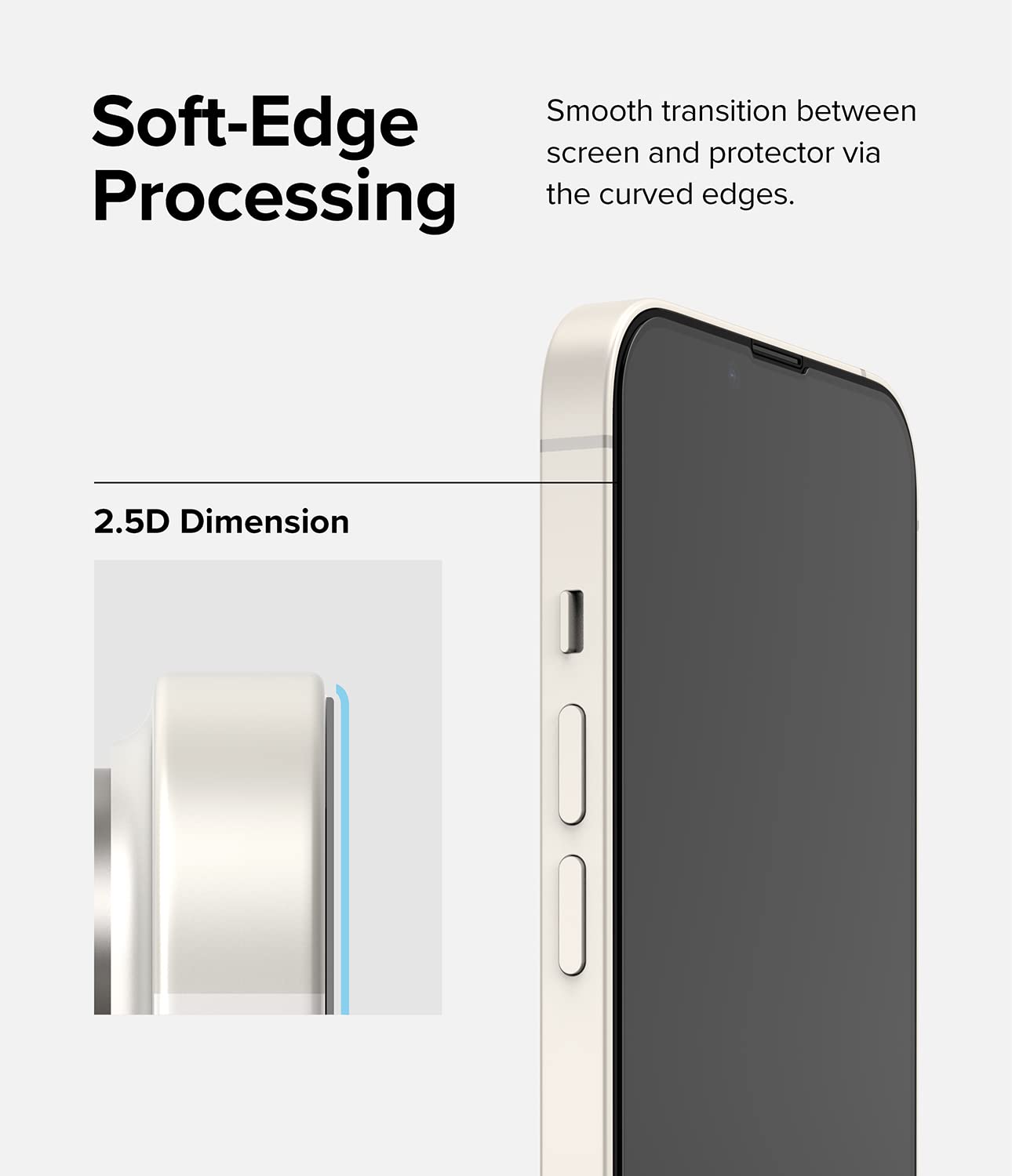 Ringke Camera Full Cover Glass Pellicola iPhone 14 Vetro 9H
