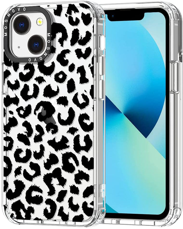 Redpepper Apple Cases iPhone 13 Mini cover leopardo trasparente slim
