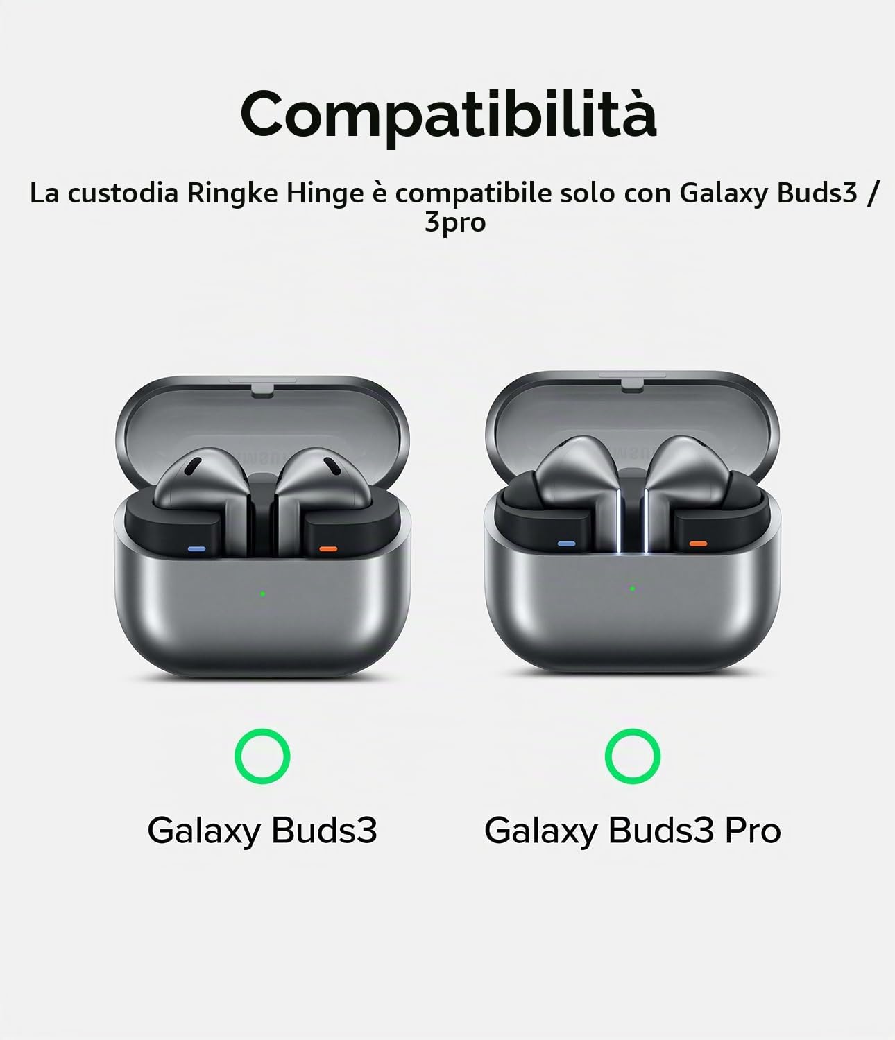 Ringke Onyx Magnetic Cover Buds 3 Pro Black Antiurto