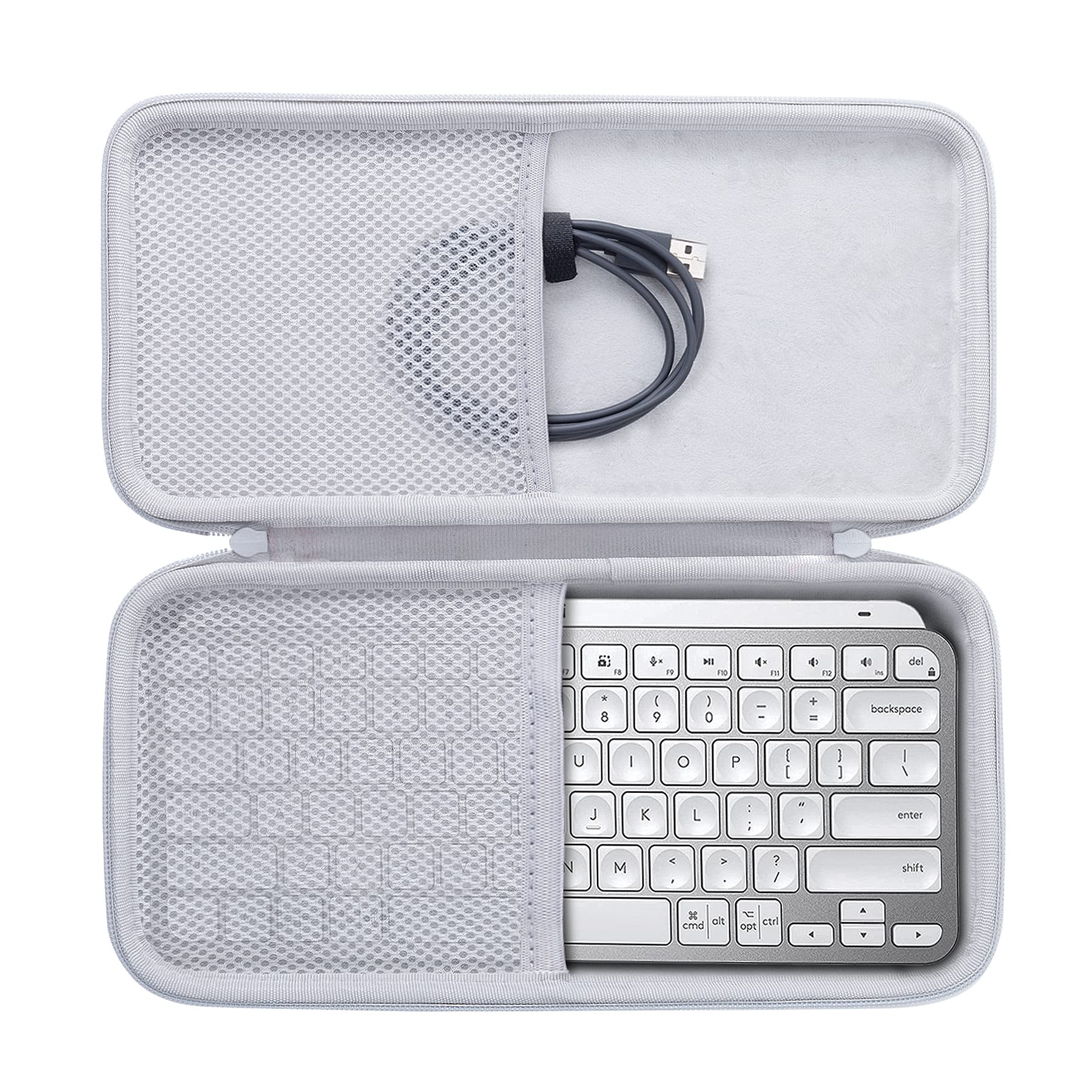 Aenllosi Keyboard & Mouse Case MX Keys Mini custodia Bianca