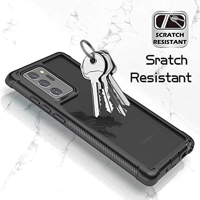 Redpepper Galaxy Note 20 Ultra cover antishock nero trasparente pellicola