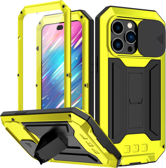 Redpepper iPhone 14 Pro Cover Alluminio con Cavalletto