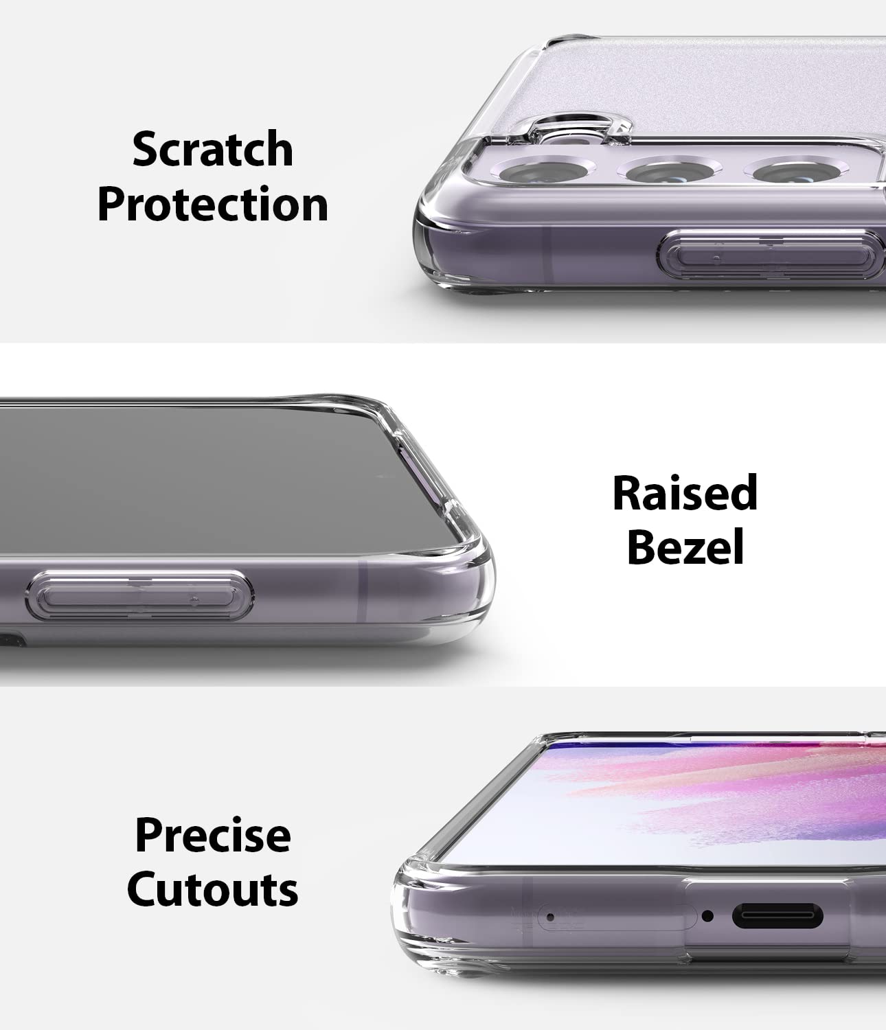 Ringke Fusion Cover Galaxy S21 FE 5G Matte Clear opaca