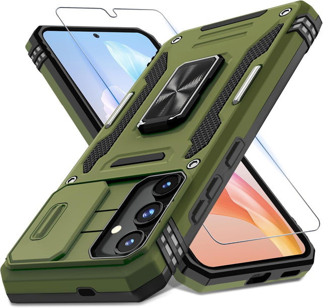 Redpepper Galaxy S25+ cover verde copri camera +pellicola