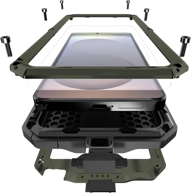 Redpepper Galaxy Cases S26 Ultra Custodia Metallo Rugged Gorilla Glass