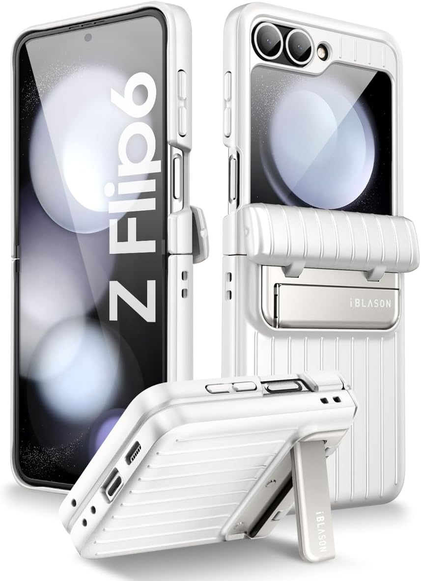 Redpepper Galaxy Z Flip 6 Custodia Rugged Nera con Stand