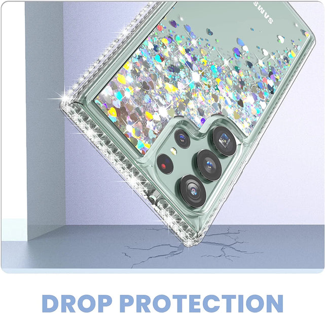 Redpepper Galaxy S23 Ultra cover glitter liquida brillantini