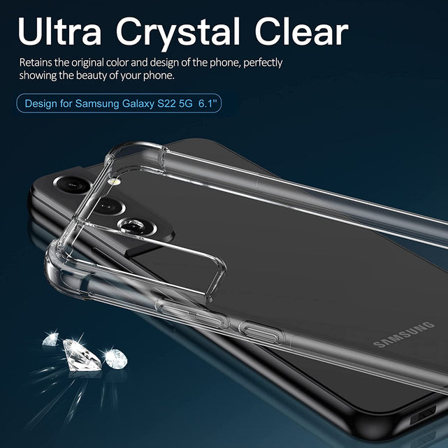 Redpepper Galaxy S22 cover trasparente antiurto chiara