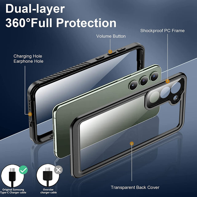 Redpepper Galaxy Cases S23 custodia rugged impermeabile IP68 6,1"