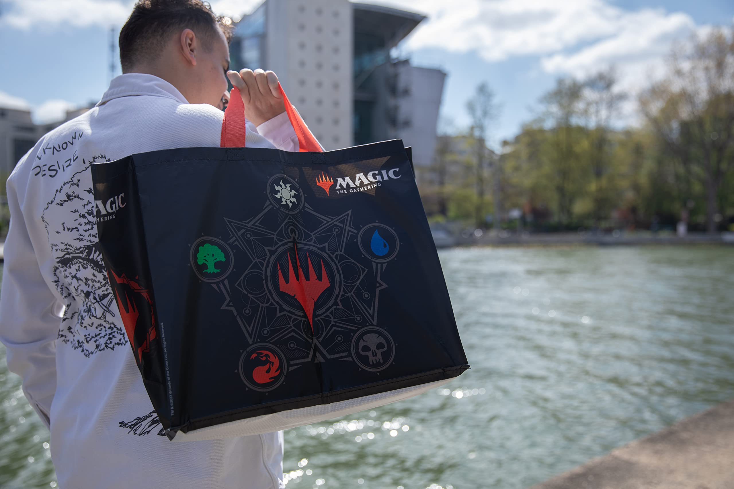 Konix Magic The Gathering borsa spesa 40x45x20 cm nera riciclata