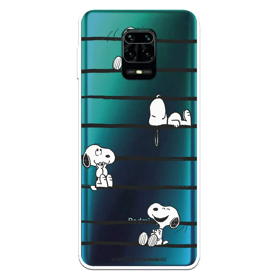 La Casa de las Carcasas Snoopy Stripes custodia Redmi Note 9S silicone