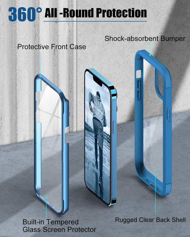 Redpepper iPhone 13 Mini cover rugged vetro 9H