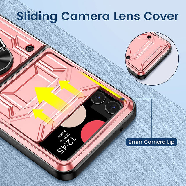 Redpepper Galaxy Z Flip 4 cover rosa con stand
