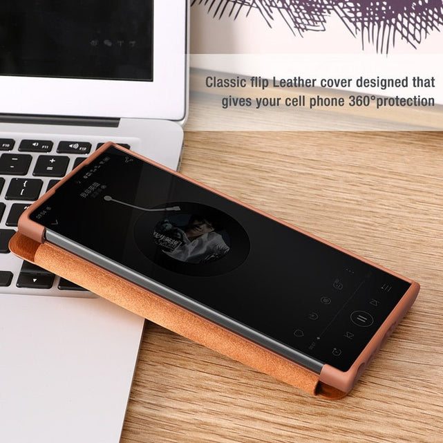 Redpepper Galaxy S22 Ultra Cover Pelle Flip Nera Antigraffio