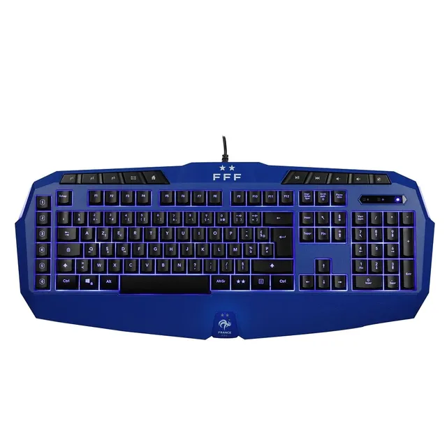 Konix FFF Tastiera Gaming Membrana AZERTY Blu USB