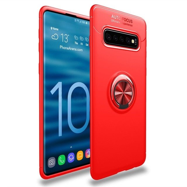 Redpepper Galaxy S10 Plus cover opaca con anello supporto