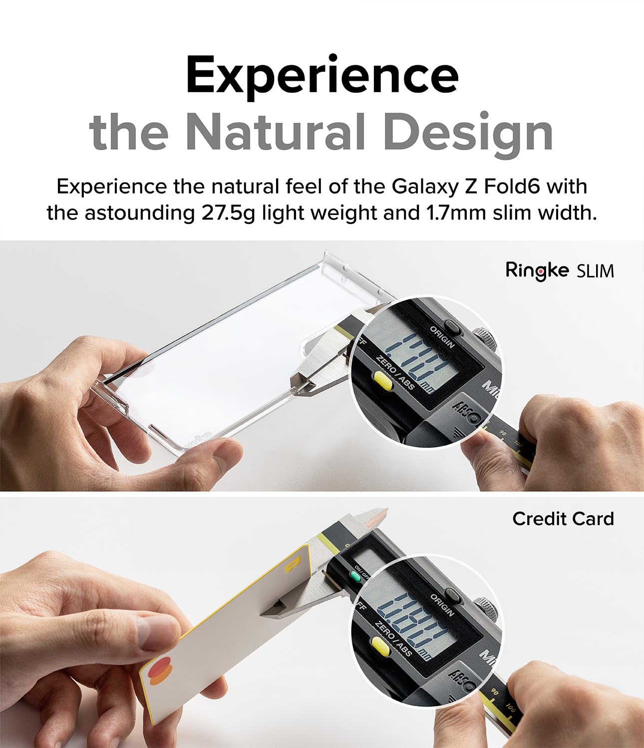 Ringke Slim cover Samsung Galaxy Z Fold 6 nera rigida 1,0 mm