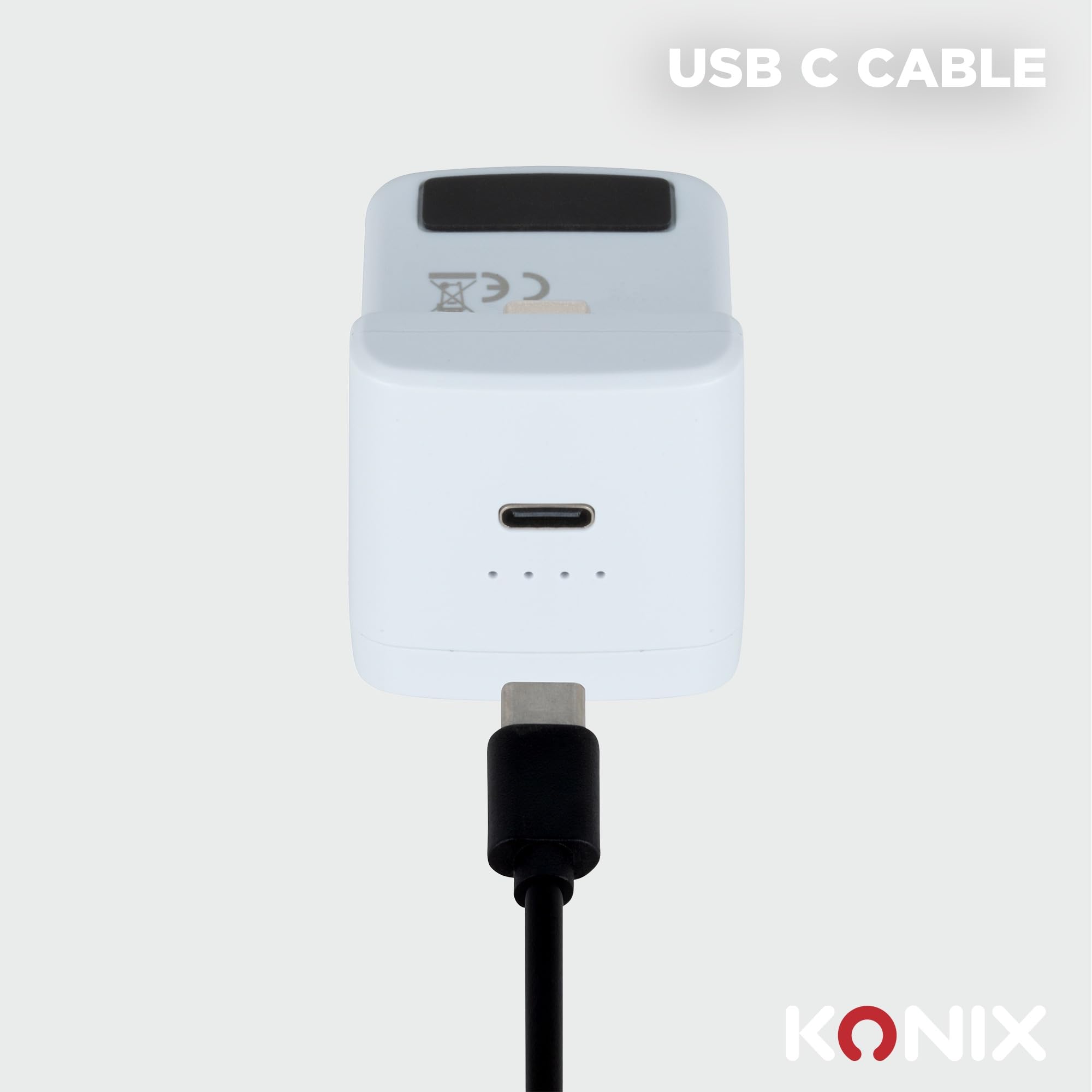 Konix batteria esterna DualSense PS5 2000 mAh LED nera