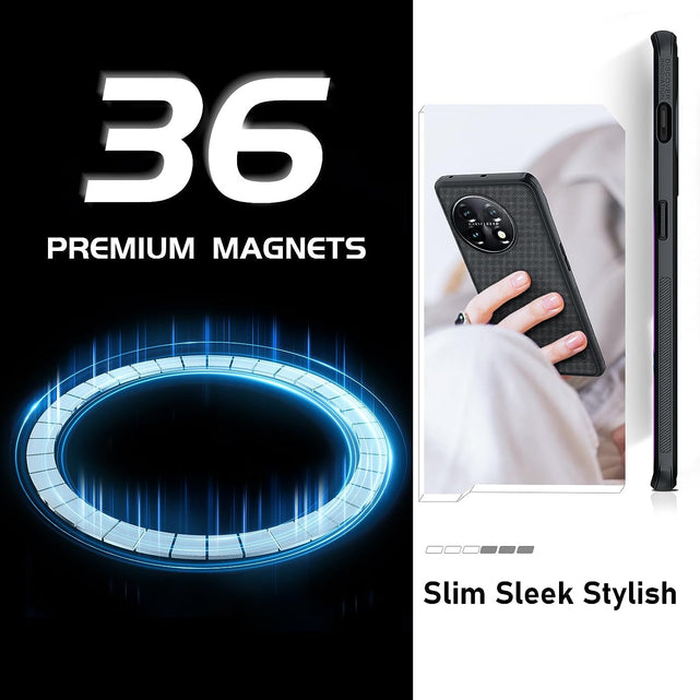 Redpepper OnePlus 11 Cover Magnetica Frosted Nero 6.7"
