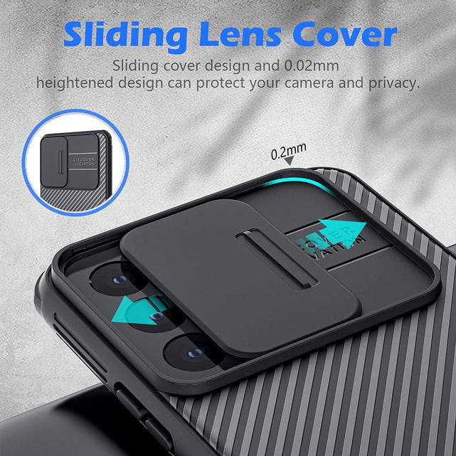 Redpepper Galaxy S22 Custodia nera camera slide cover