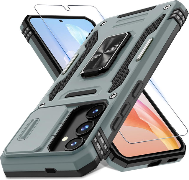 Redpepper Galaxy S25 Custodia Armor Verde con Anello