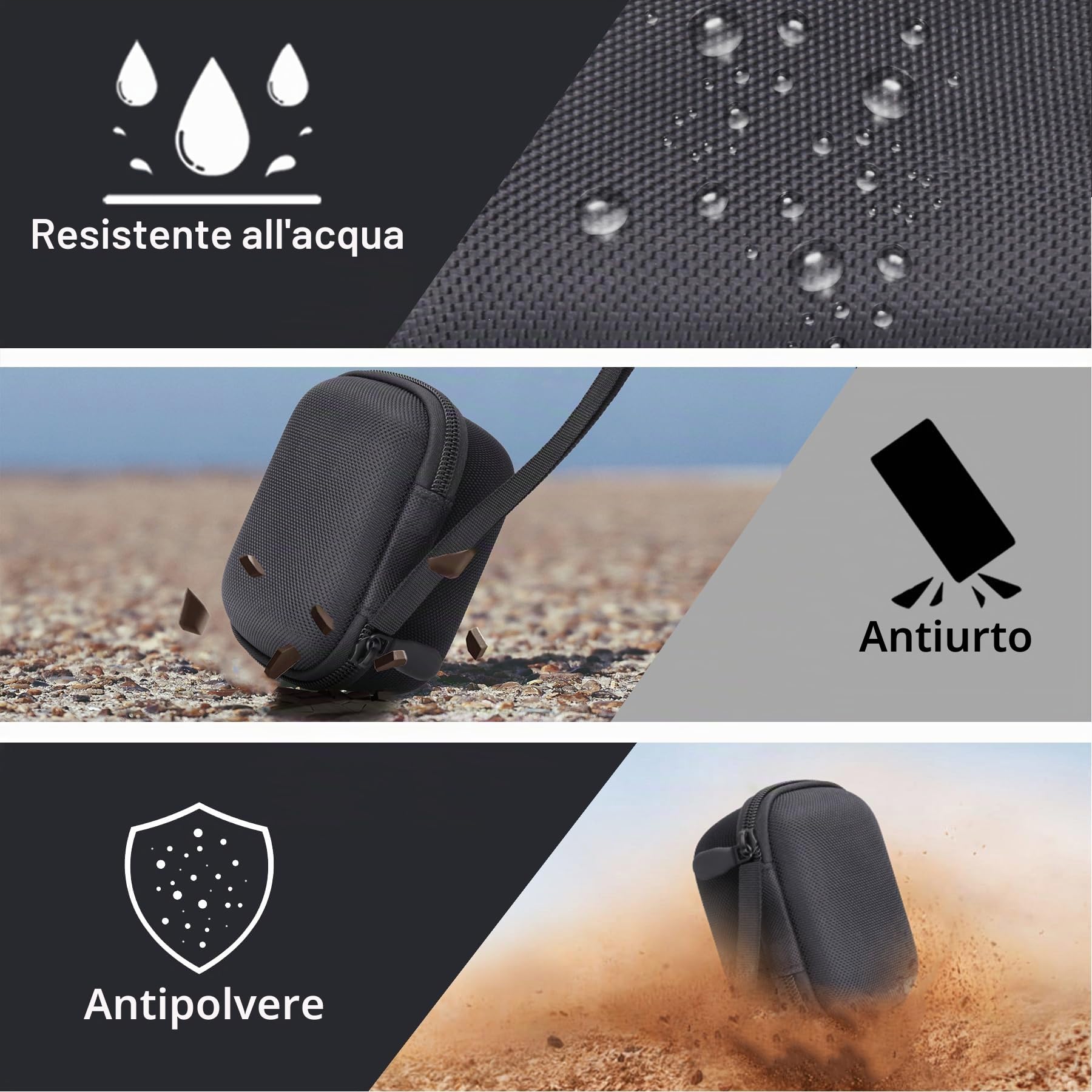Aenllosi Camera Case CHUZHAO custodia rigida nero EVA
