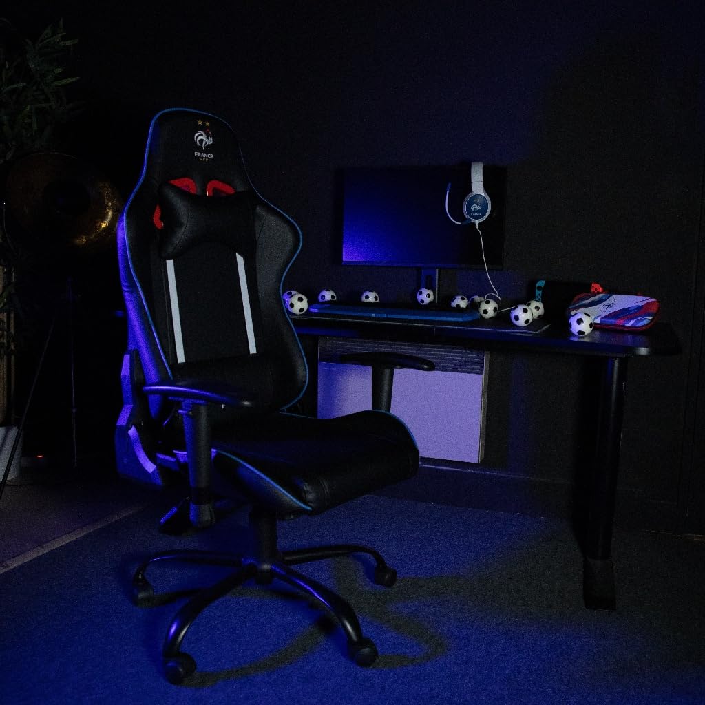 Konix FFF sedia gaming nero blu Stranger Things ecopelle