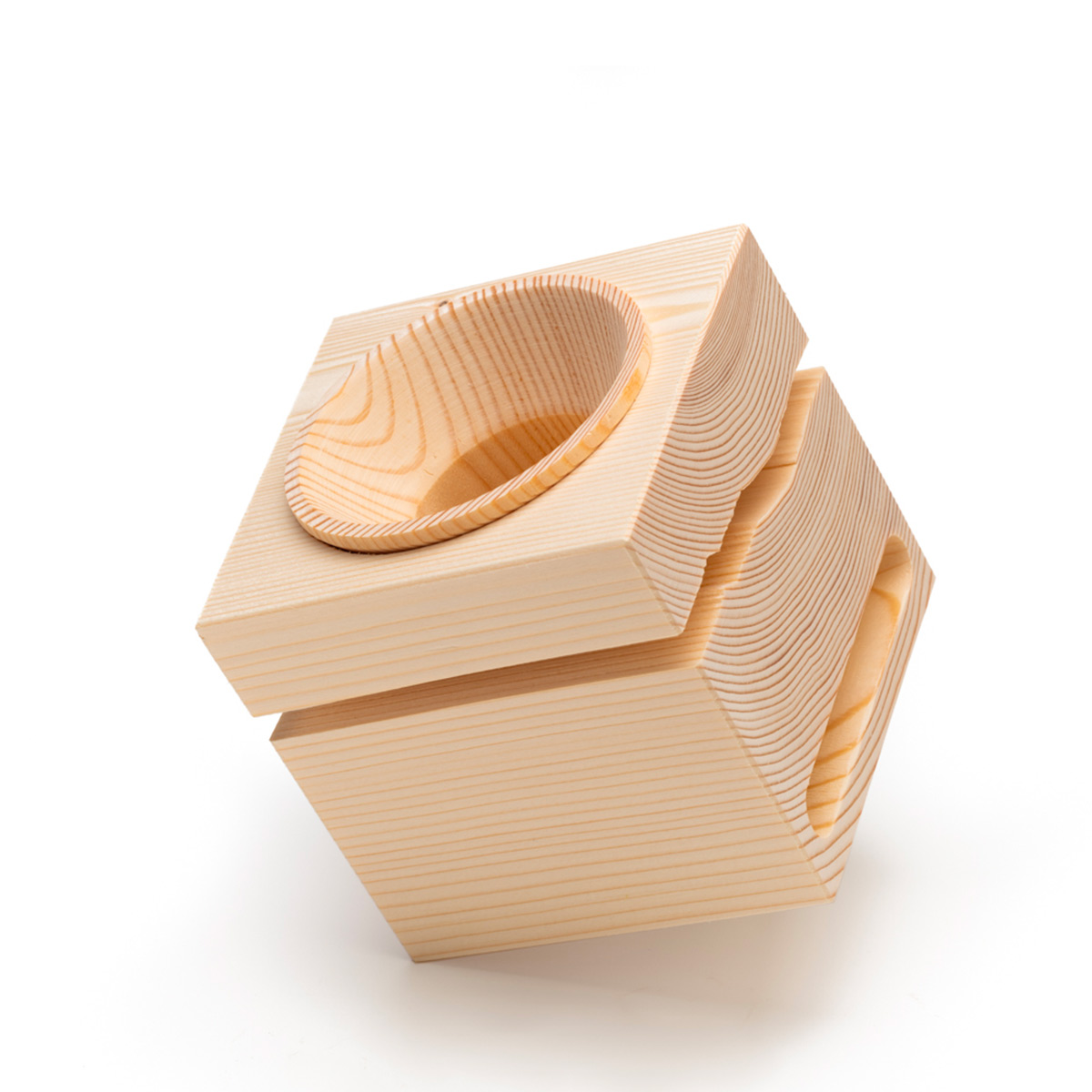 VAIA Cube Amplificatore Smartphone Legno 10x10 cm Naturale