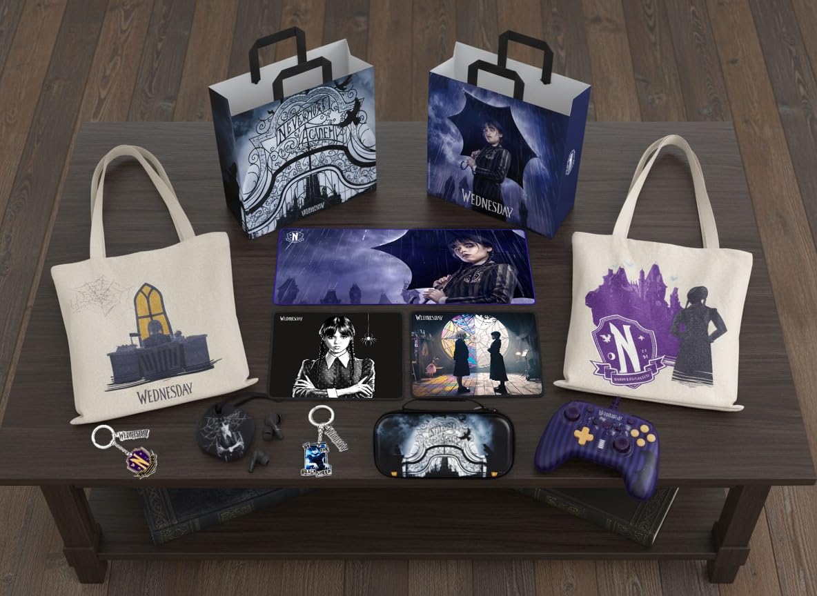Konix Mercoledì Borsa Spesa 40x45x20 cm Viola Ombrello Riciclata