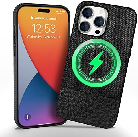 Redpepper iPhone 14 Custodia Magnetica Pelle Sottile Nera