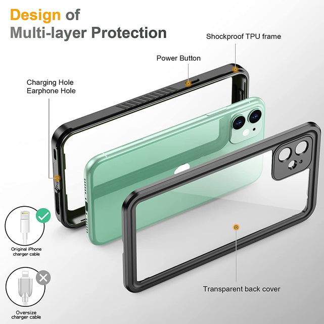 Redpepper iPhone 11 cover impermeabile IP68 heavy duty