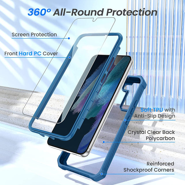 Redpepper Galaxy S22 Cover Full Body Trasparente Antiurto