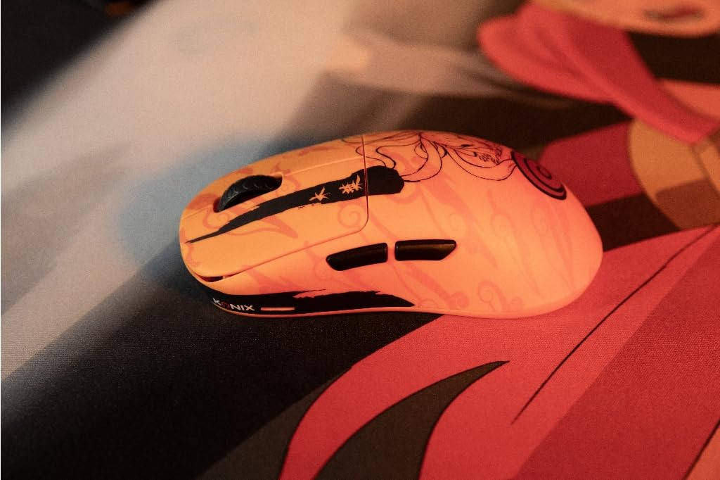 Konix Naruto Mouse Gaming Wireless 26000 DPI Arancione