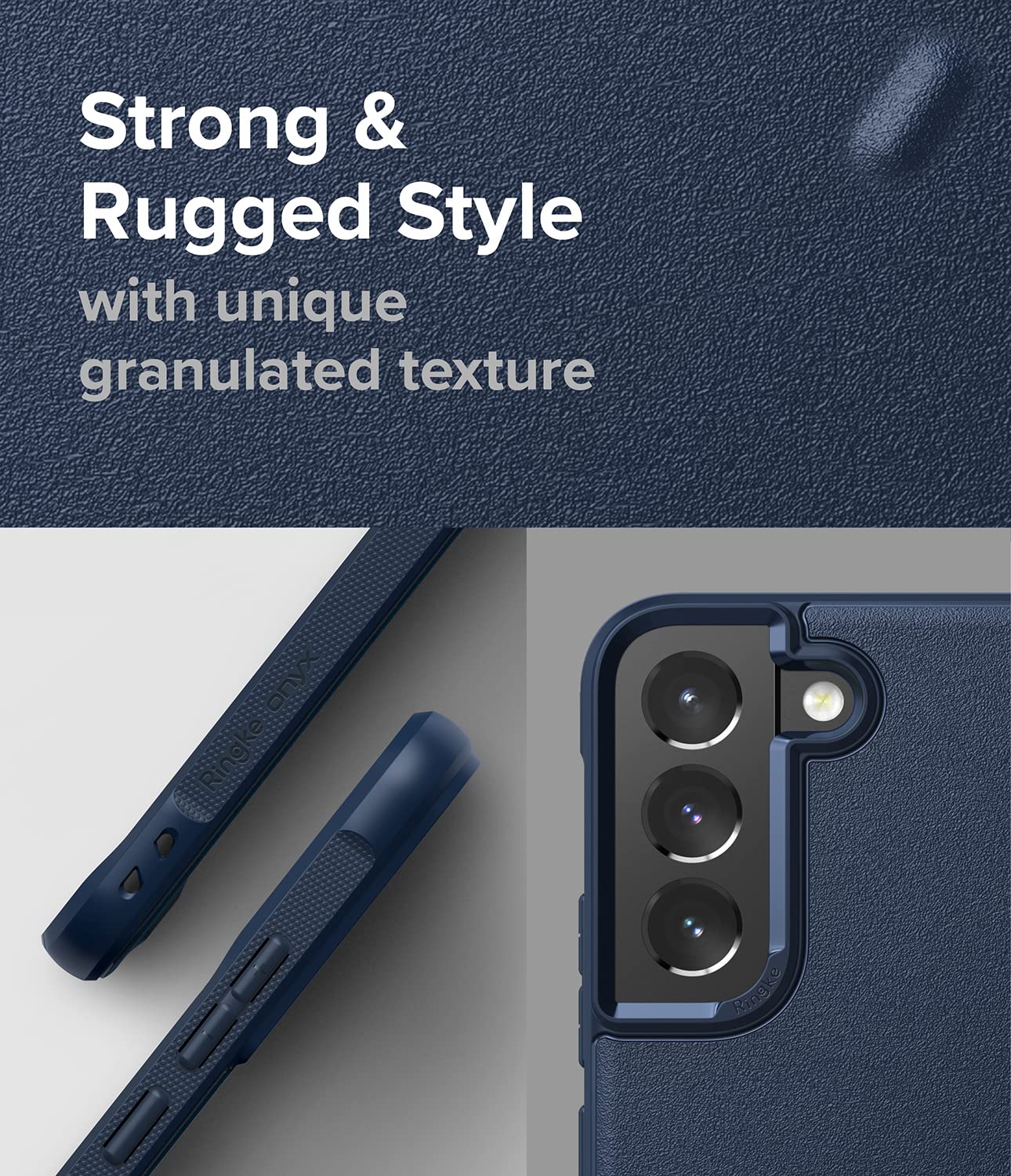 Ringke Onyx Cover Samsung Galaxy S22 5G Custodia Blu Antiurto