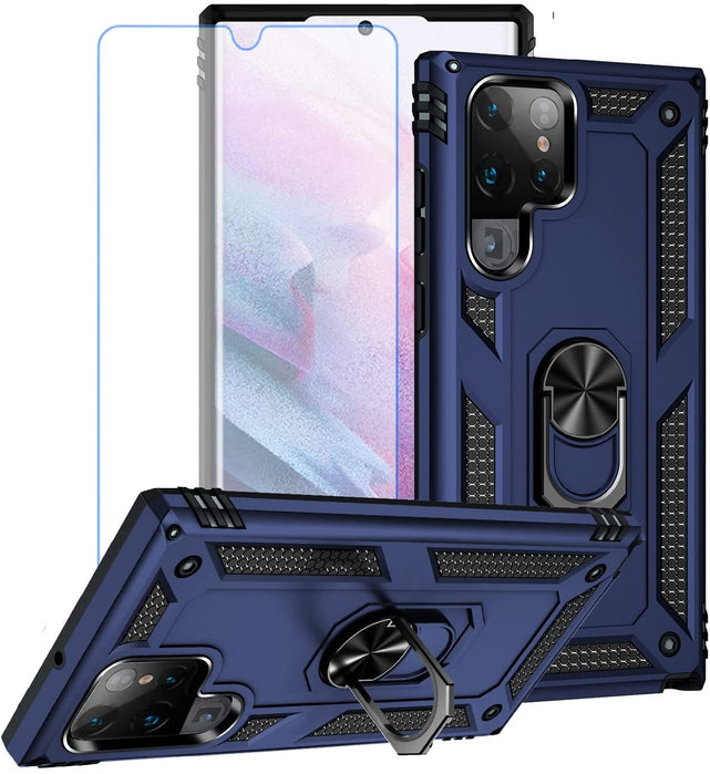 Redpepper Galaxy S22 Ultra cover anello stand 360°