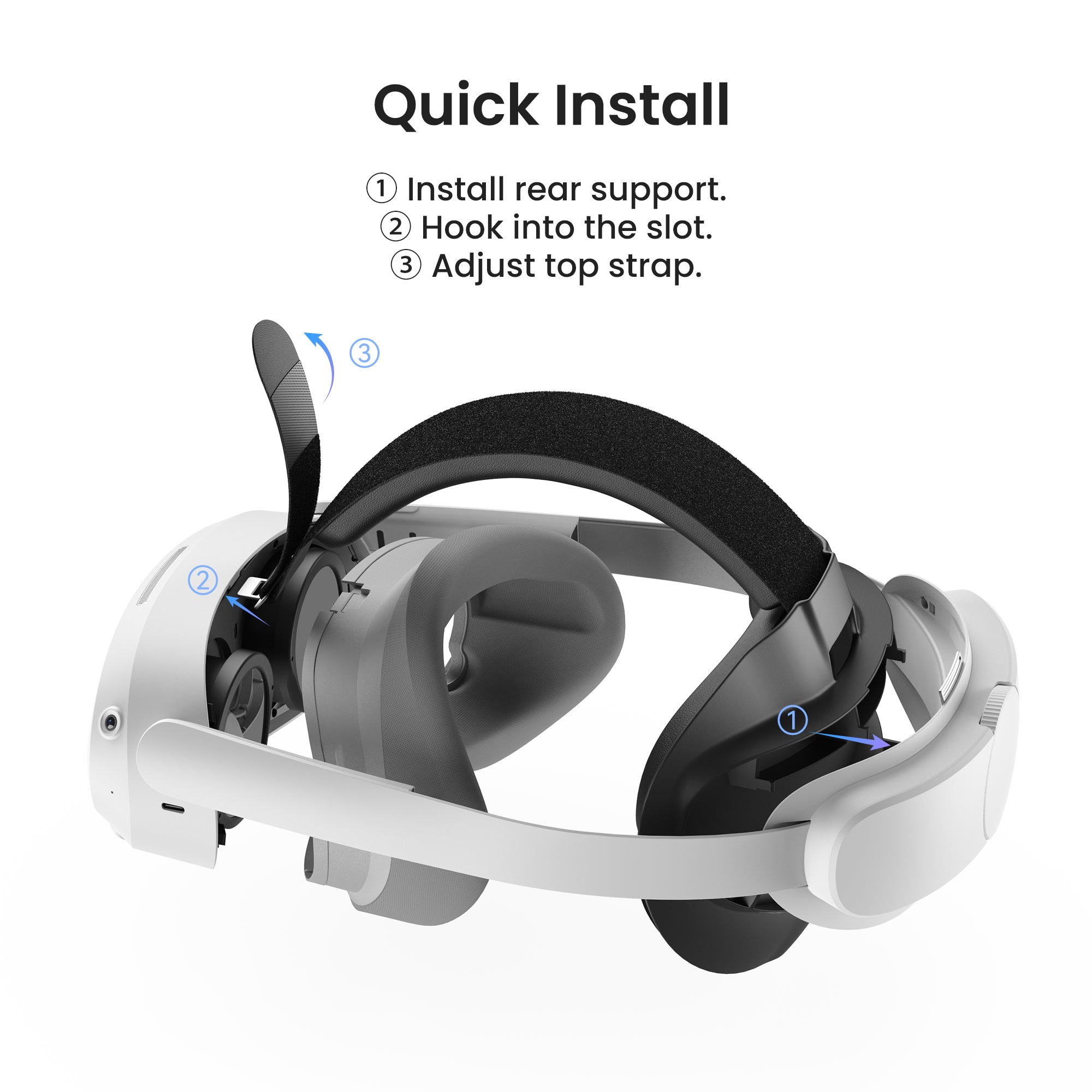 KIWI Design T1 Comfort Head Strap fascia VR Pico 4 Ultra bilanciata