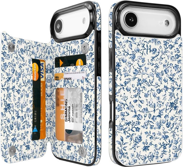 Redpepper Apple Cases custodia iPhone 17 pelle nera mucca RFID