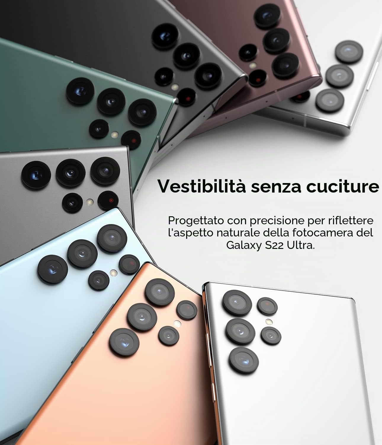 Ringke Camera Lens Frame Glass vetro Galaxy S22 Ultra 0,33 mm