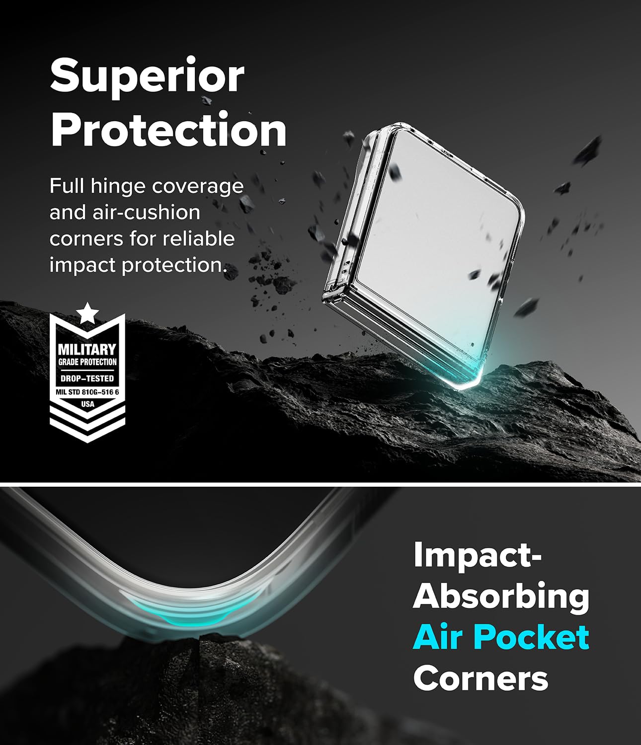 Ringke Fusion Flap cover Samsung Galaxy Z Flip 8 Clear trasparente