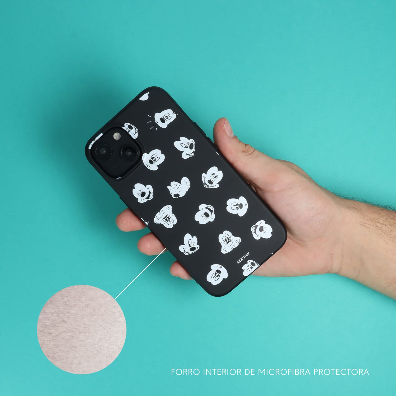 La Casa de las Carcasas Topolino custodia iPhone 15 Pro silicone liquido