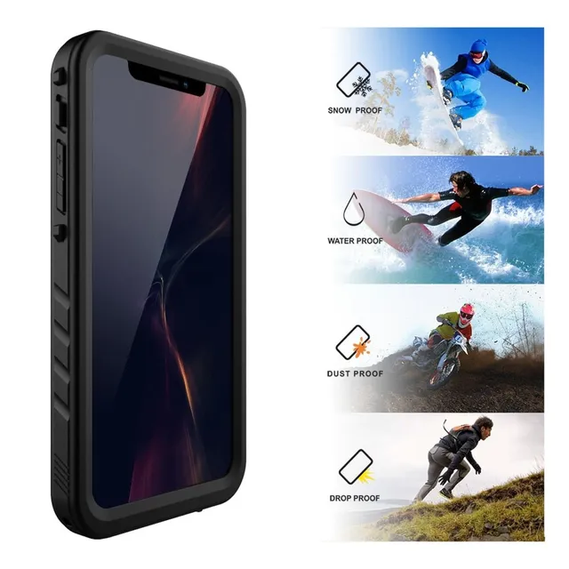 Redpepper iPhone XS Max cover impermeabile nera antiurto
