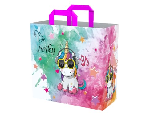 Konix Be Funky borsa spesa 40x45x20 cm unicorno riciclata
