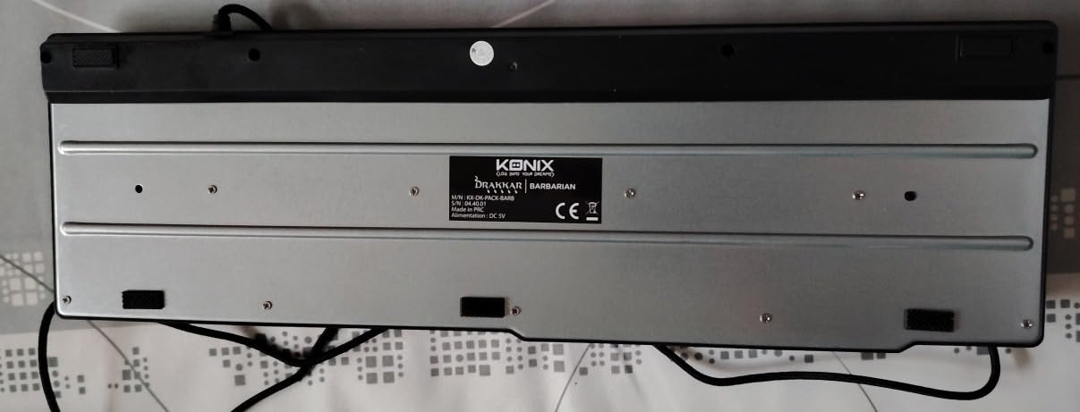 Konix Drakkar Barbarian set gaming PC tastiera AZERTY LED