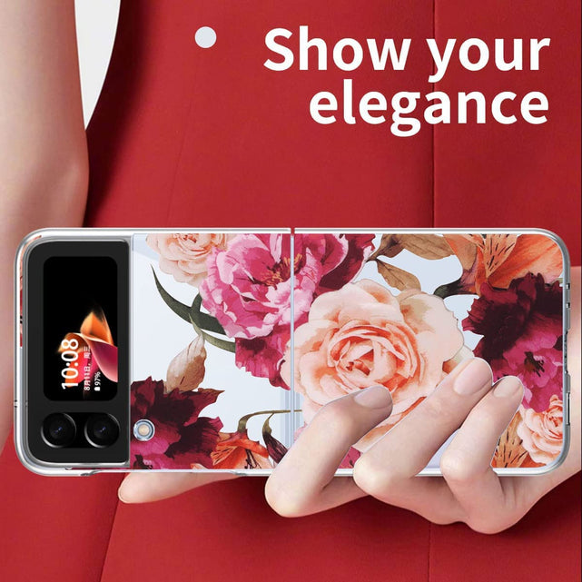Redpepper Galaxy Z Flip 4 Cover Fiori Sottile Antiurto