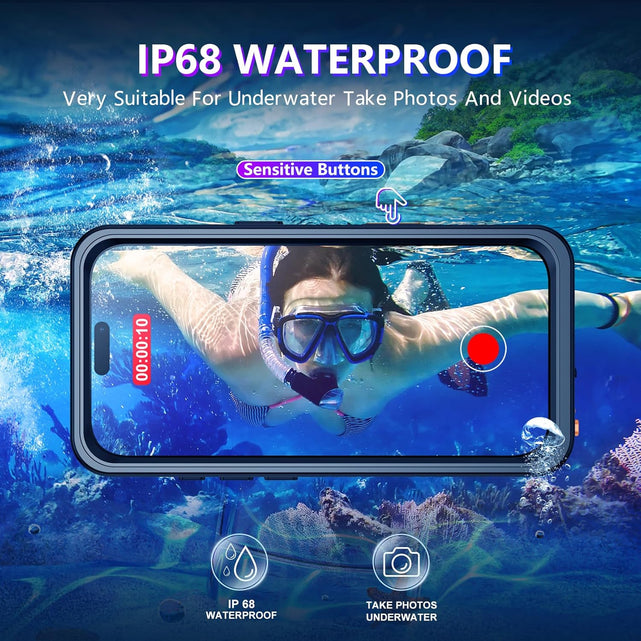 Redpepper Apple Cases cover iPhone 16 Pro Max 6.9 nero impermeabile