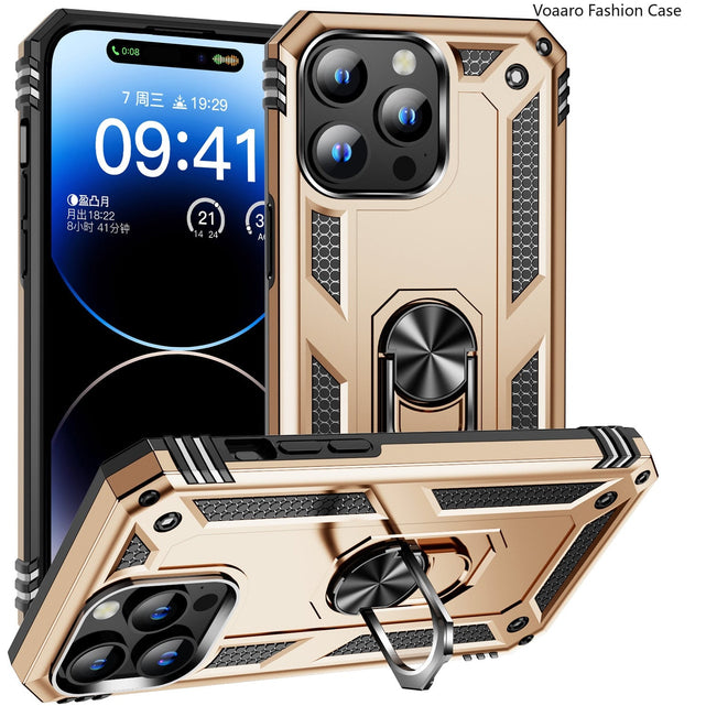 Redpepper Apple Cases iPhone 15 cover magnetica con anello nero