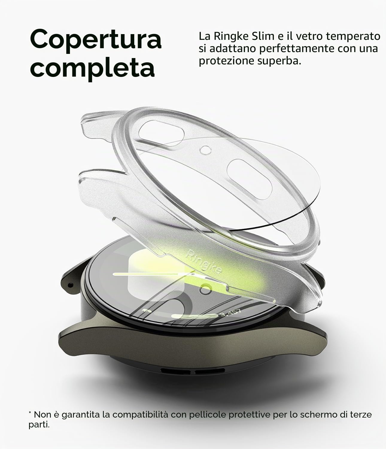 Ringke Slim cover Galaxy Watch 7 44mm Alpine Clear vetro 9H